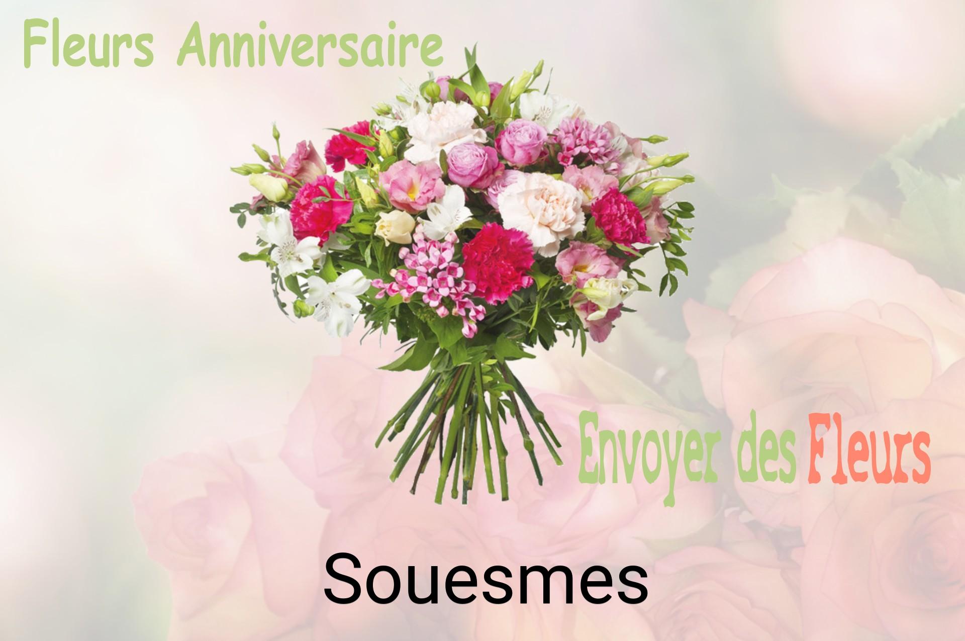 Bouquet de fleurs d’anniversaire livré à Souesmes